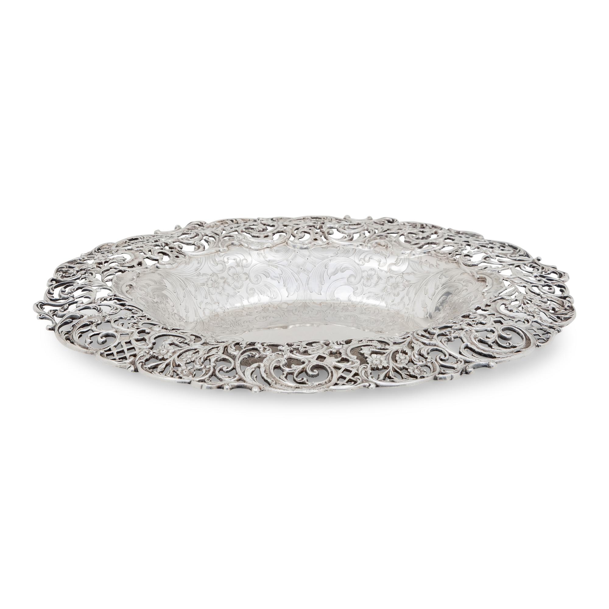 An American Silver Pierced Center Bowl