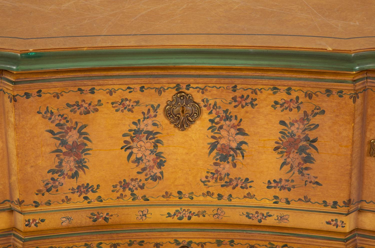 A Venetian Style Painted Commode