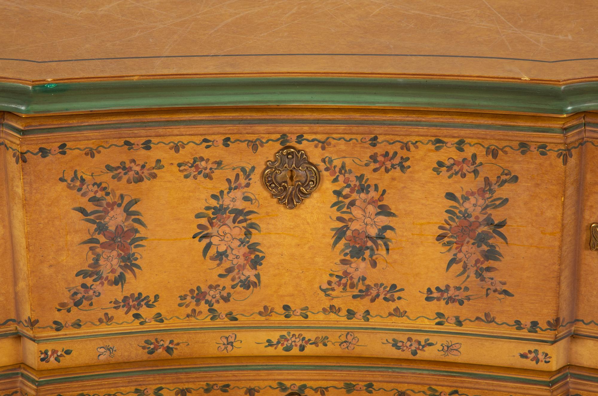 A Venetian Style Painted Commode