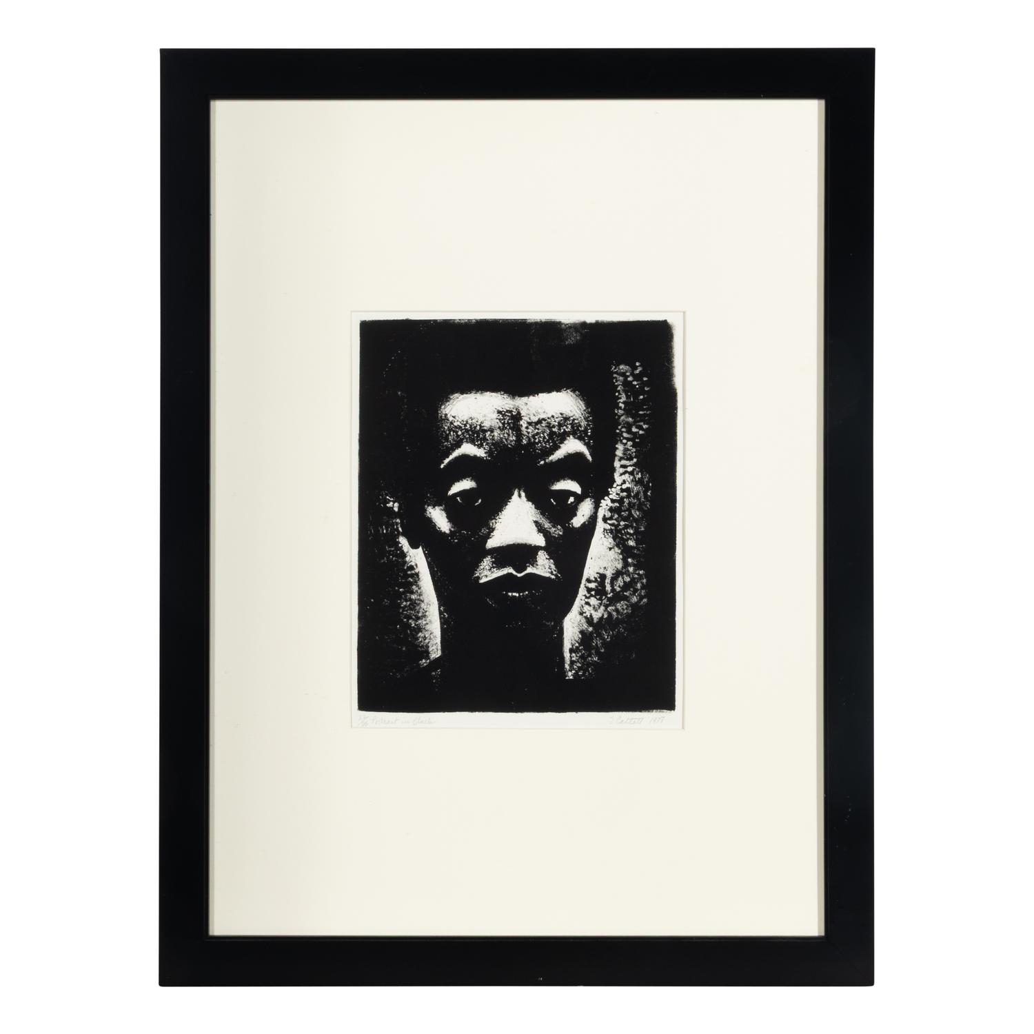 Elizabeth Catlett (American, 1915-2012) — Portrait in Black, 1978