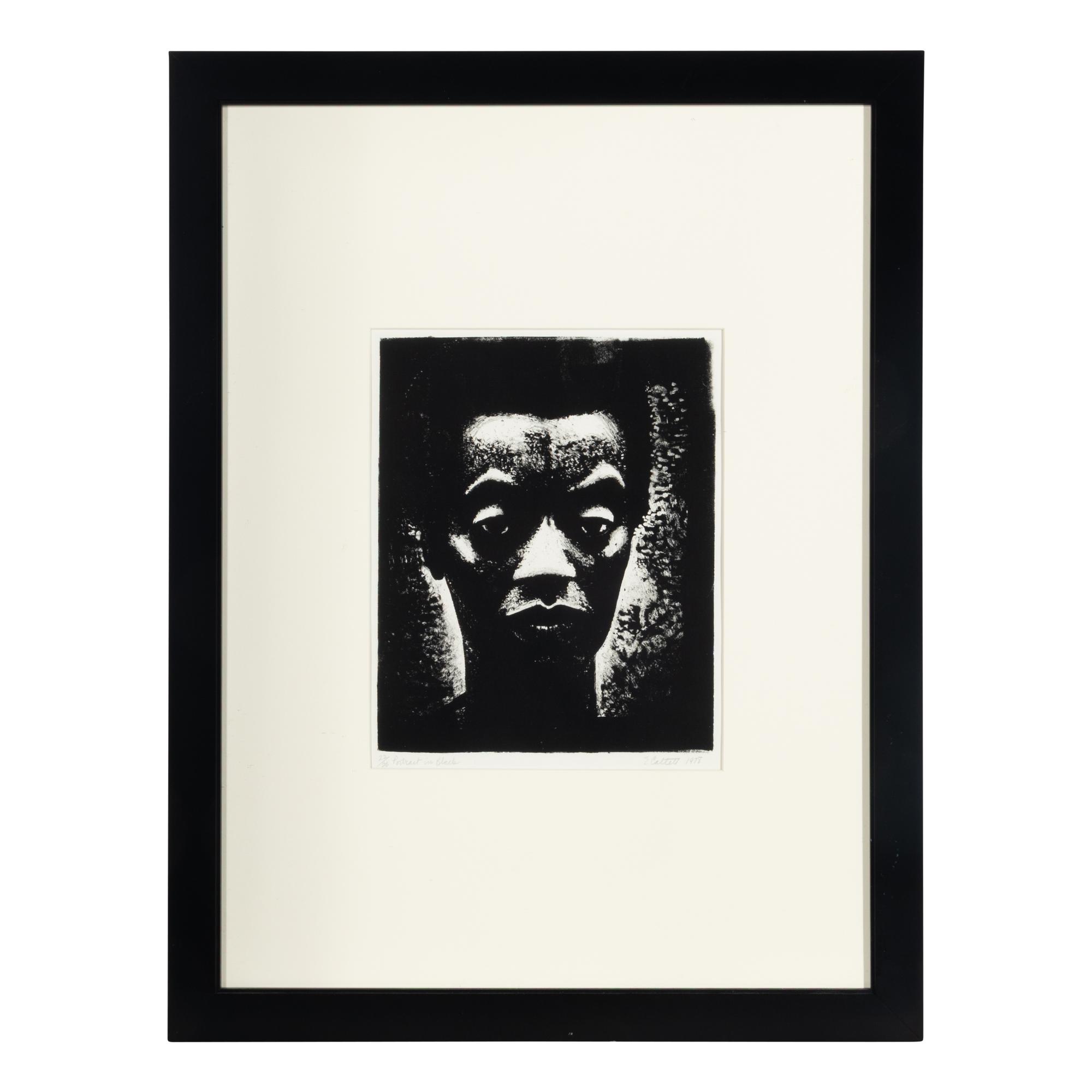 Elizabeth Catlett (American, 1915-2012) — Portrait in Black, 1978