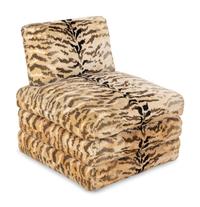 A Contemporary Custom Upholstered Slipper Chair