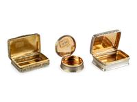 Three George III Silver Snuff Boxes