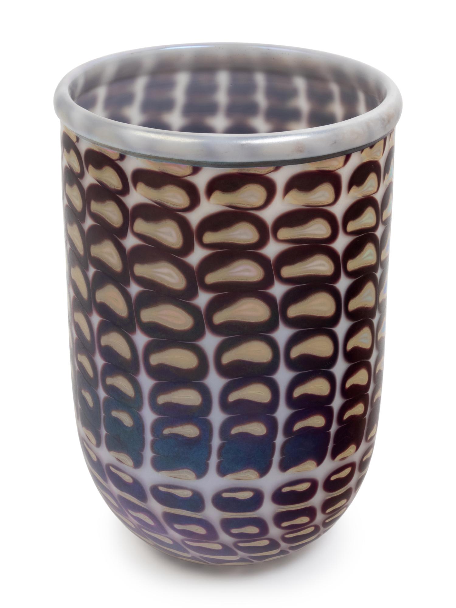 Two Steven Correia Studio Glass Vases