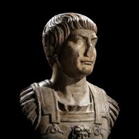 A Roman Marble Bust of the Emperor Trajan