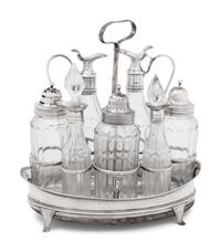 A George III Silver Cruet Set
