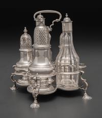 A George II Silver Cruet Set