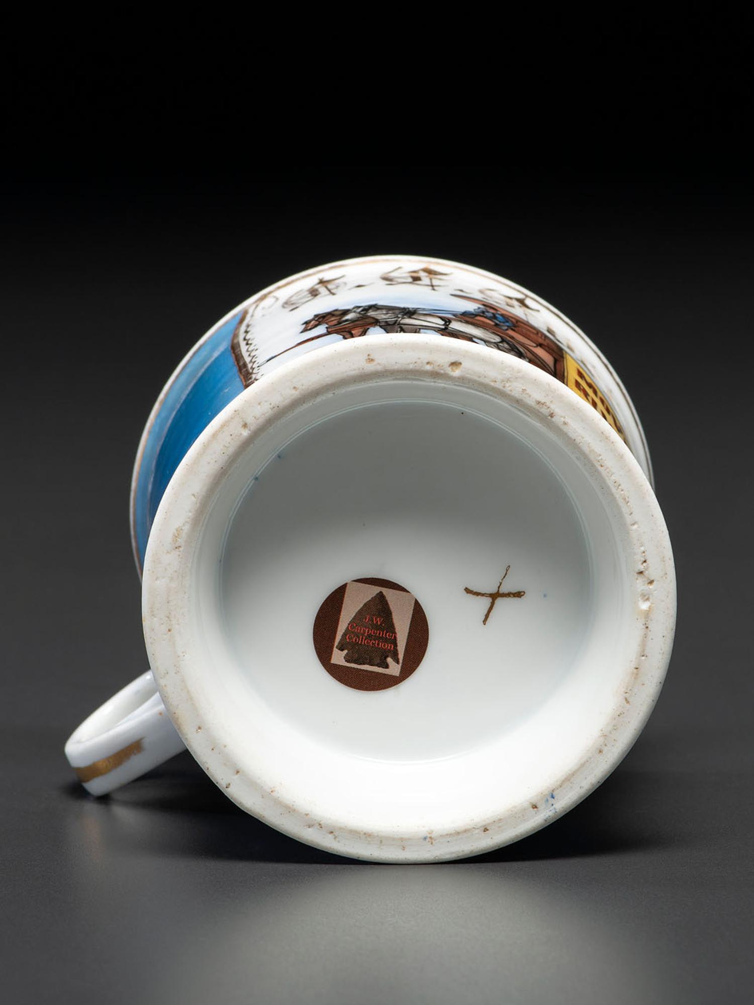A Mover's Porcelain Occupational Shaving Mug
