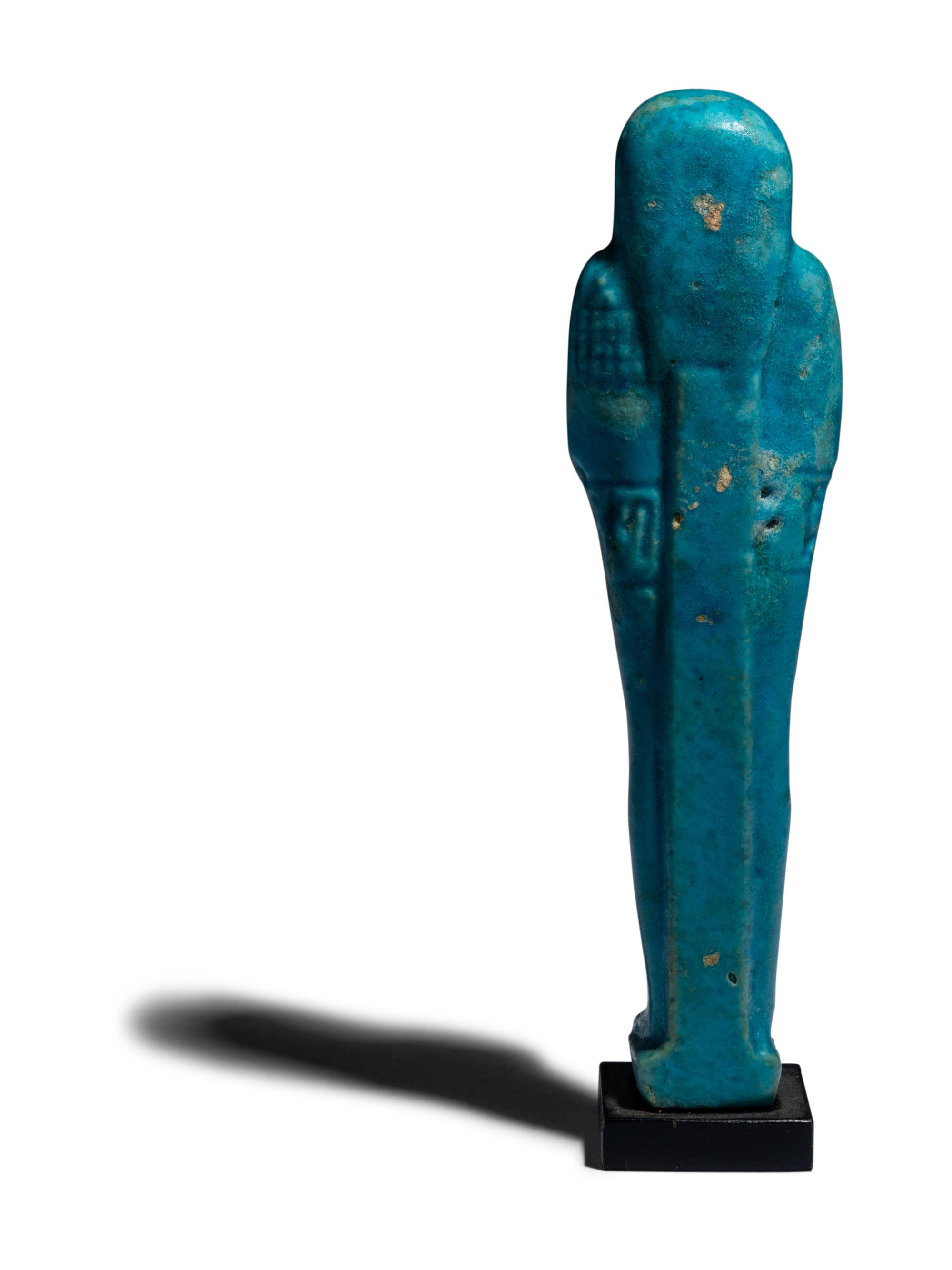 An Egyptian Faience Ushabti for "Hor-Ankh"