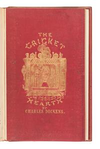 DICKENS, Charles (1812-1870). The Cricket on the Hearth . A Fairy Tale of Home. London: Bradbury & Evans, 1846 [but 1845].