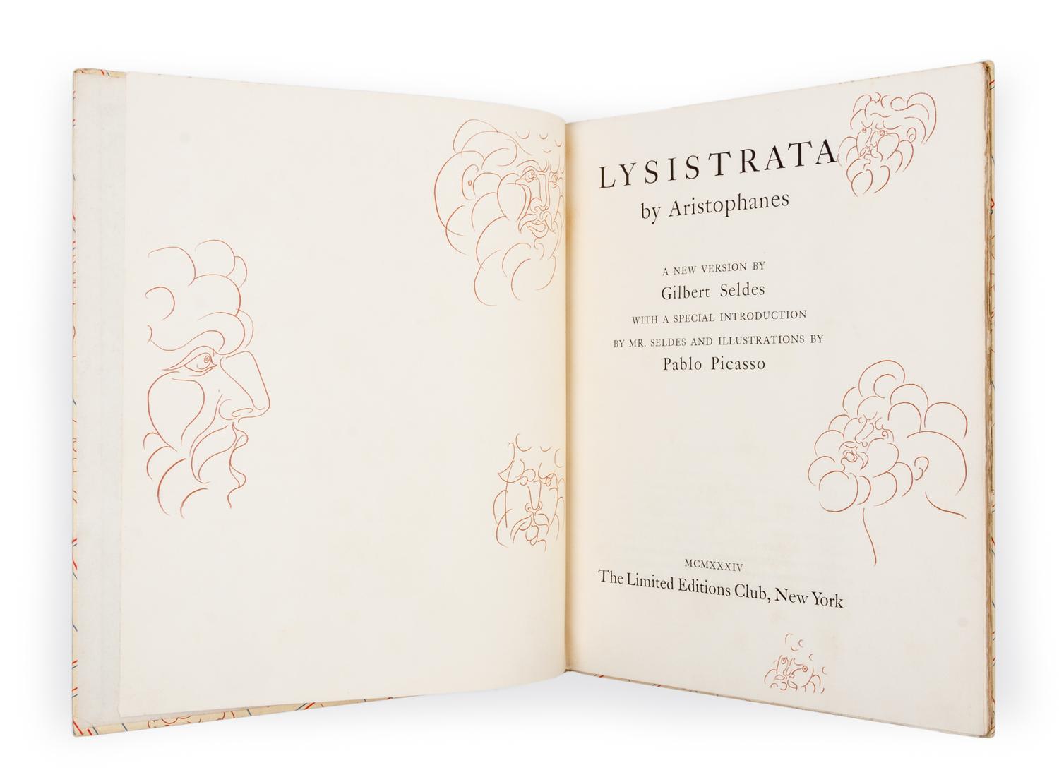 (LEC; PICASSO, PABLO) ARISTOPHANES. Lysistrata. New York, 1934. Limited. Signed.