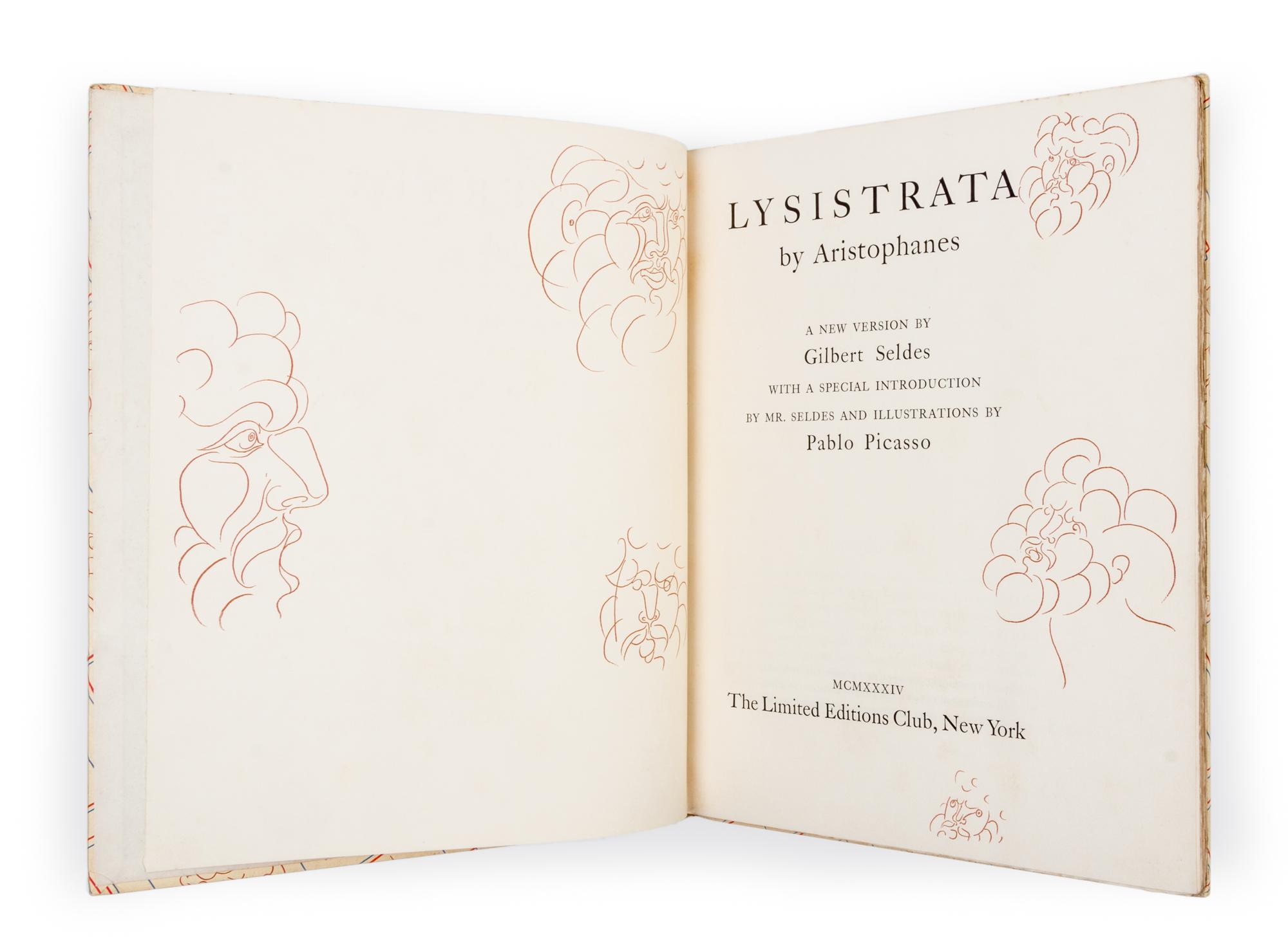 (LEC; PICASSO, PABLO) ARISTOPHANES. Lysistrata. New York, 1934. Limited. Signed.