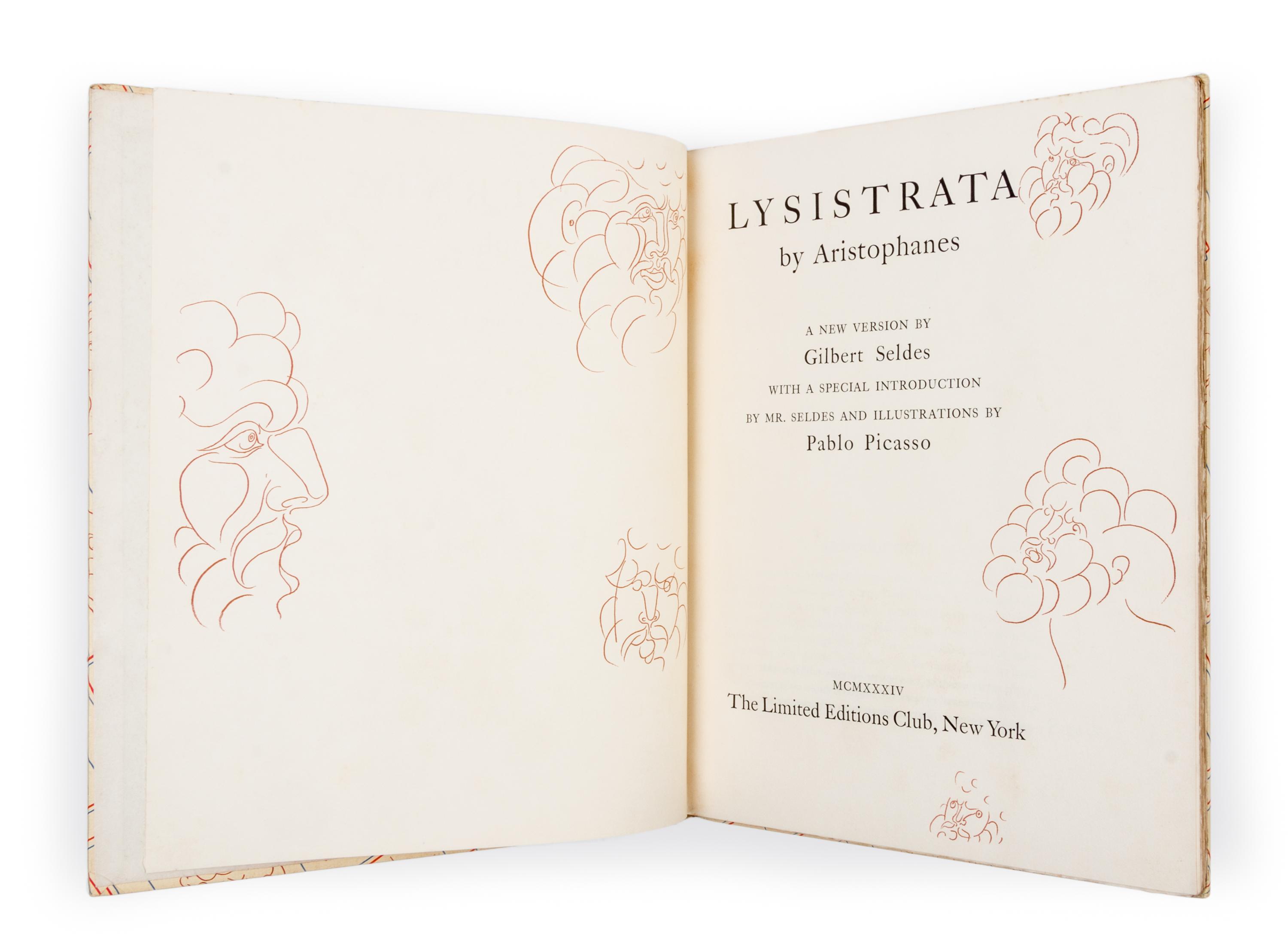 (LEC; PICASSO, PABLO) ARISTOPHANES. Lysistrata. New York, 1934. Limited. Signed.