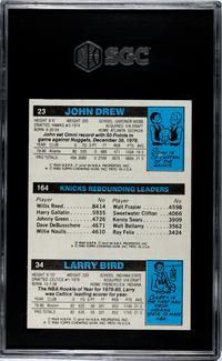 A Group of 1980-81 Topps Magic Johnson and Larry Bird Rookie Basketball Cards