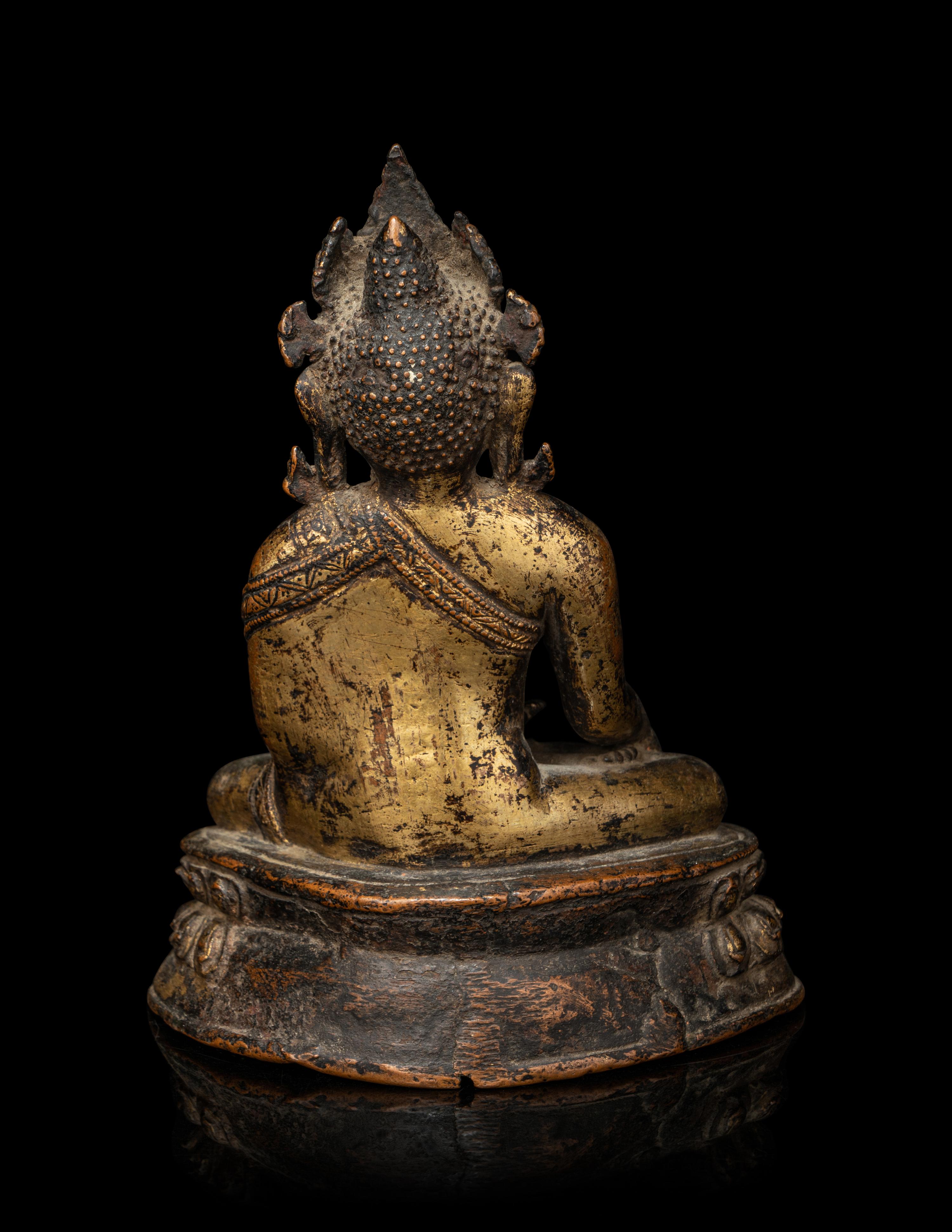 A Tibetan Gilt Bronze Figure of Bodhisattva Maitreya