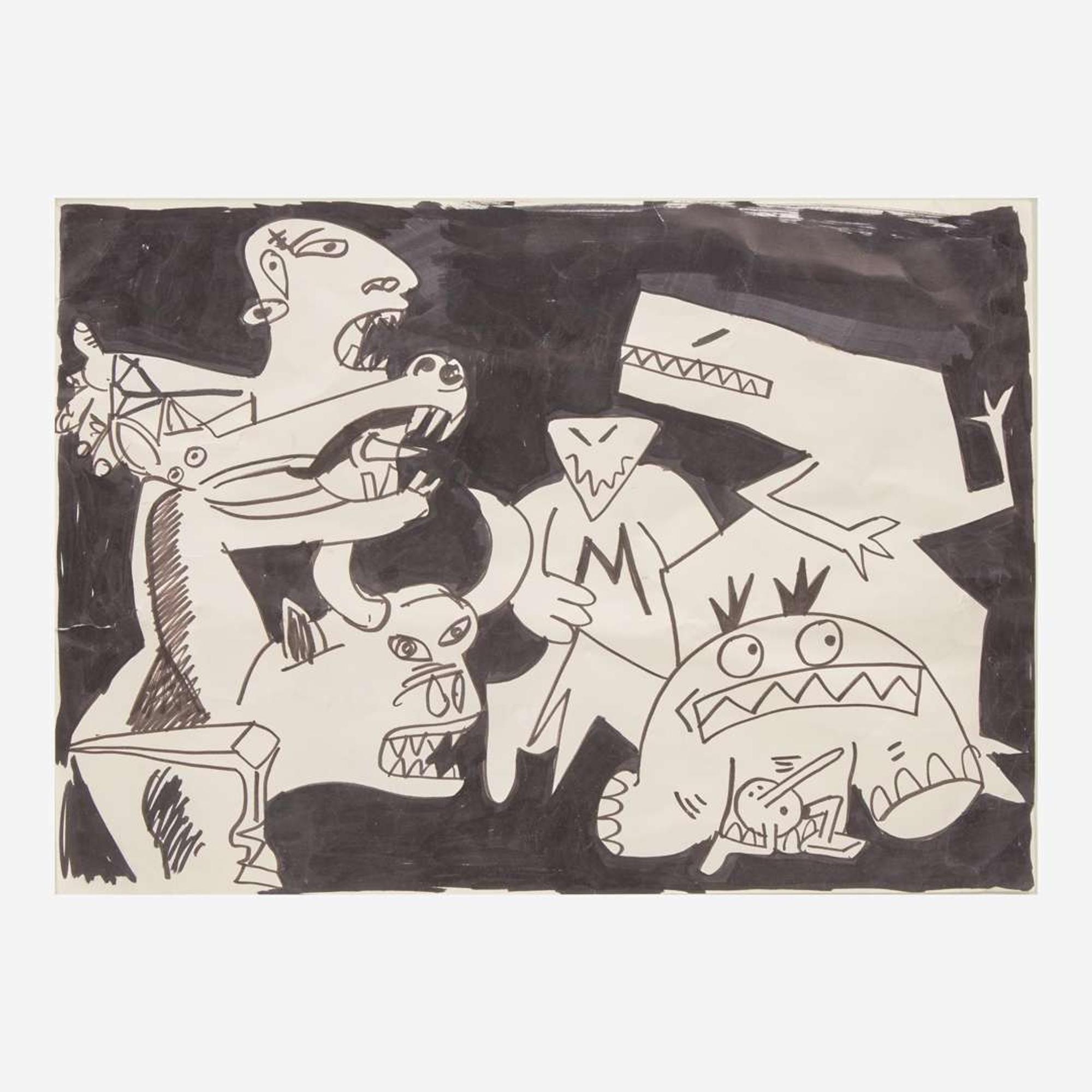 Hervé Di Rosa (French, b. 1959) Di Rosa Meets Picasso
