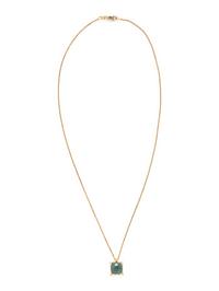 ZIRCON AND DIAMOND PENDANT NECKLACE