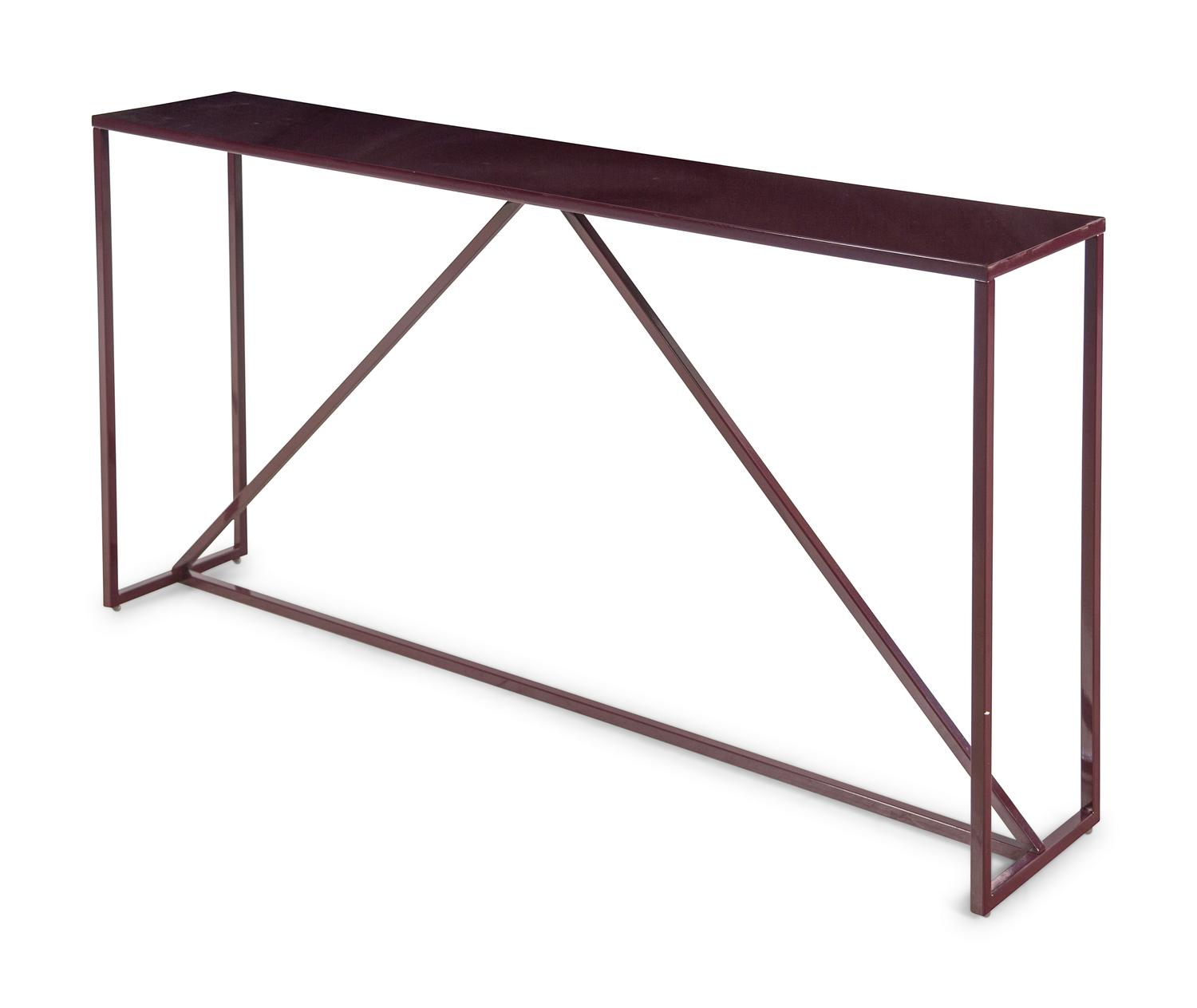 A Coated Steel Console Table Retailed by Blu Dot