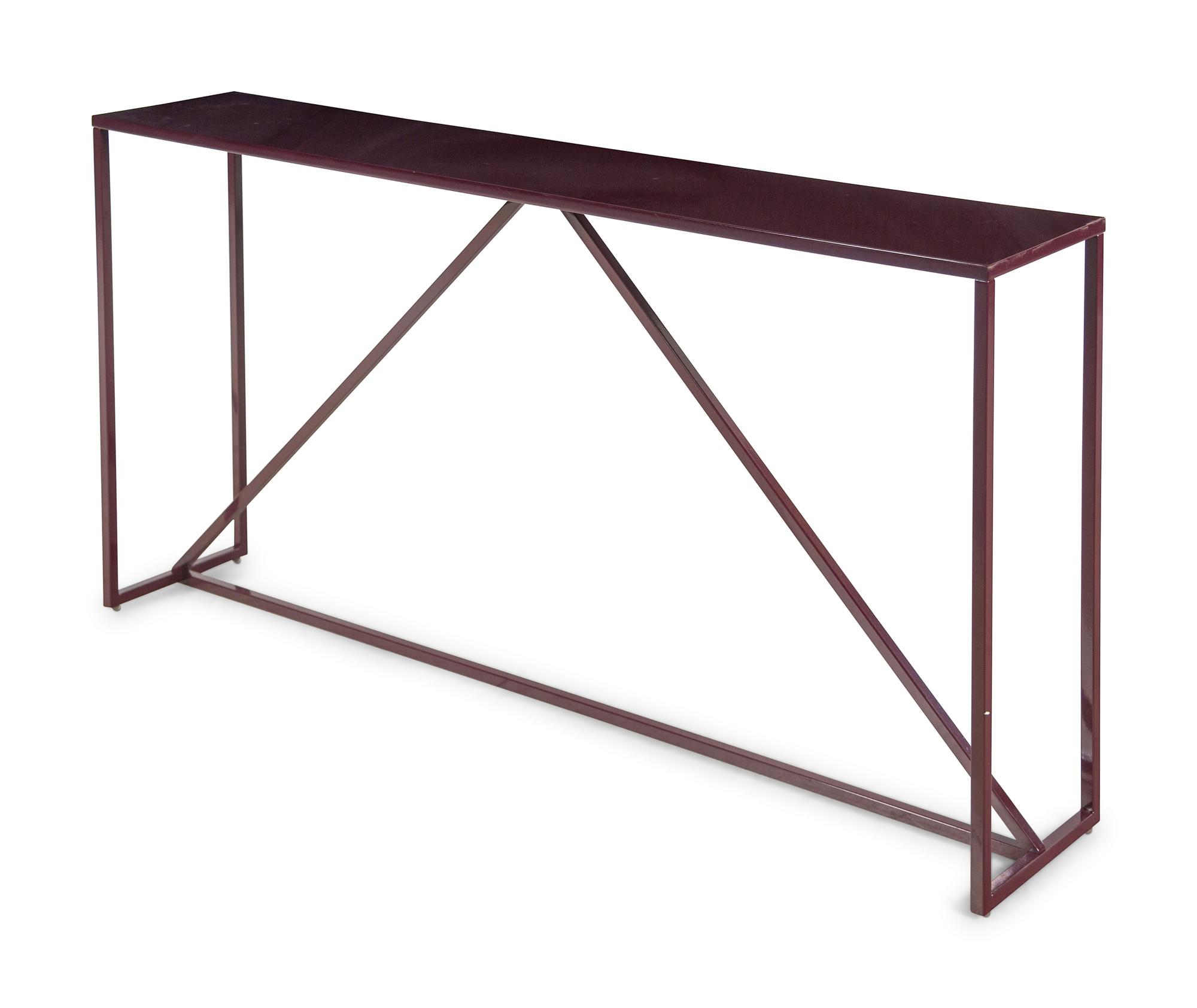 A Coated Steel Console Table Retailed by Blu Dot