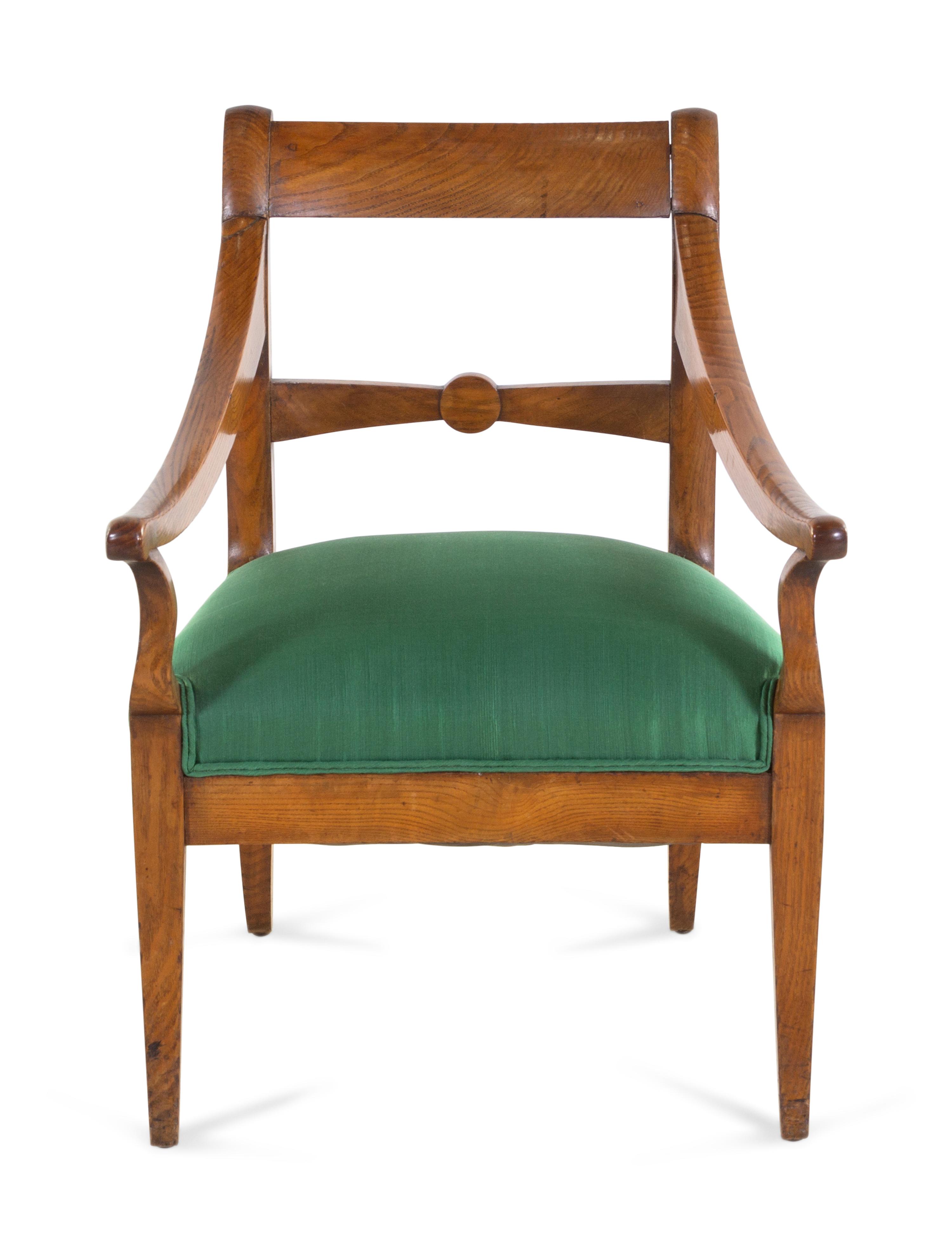 A Biedermeier Maple Armchair