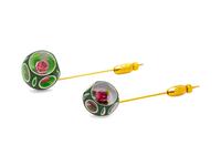 Two Paperweight Tie Pins