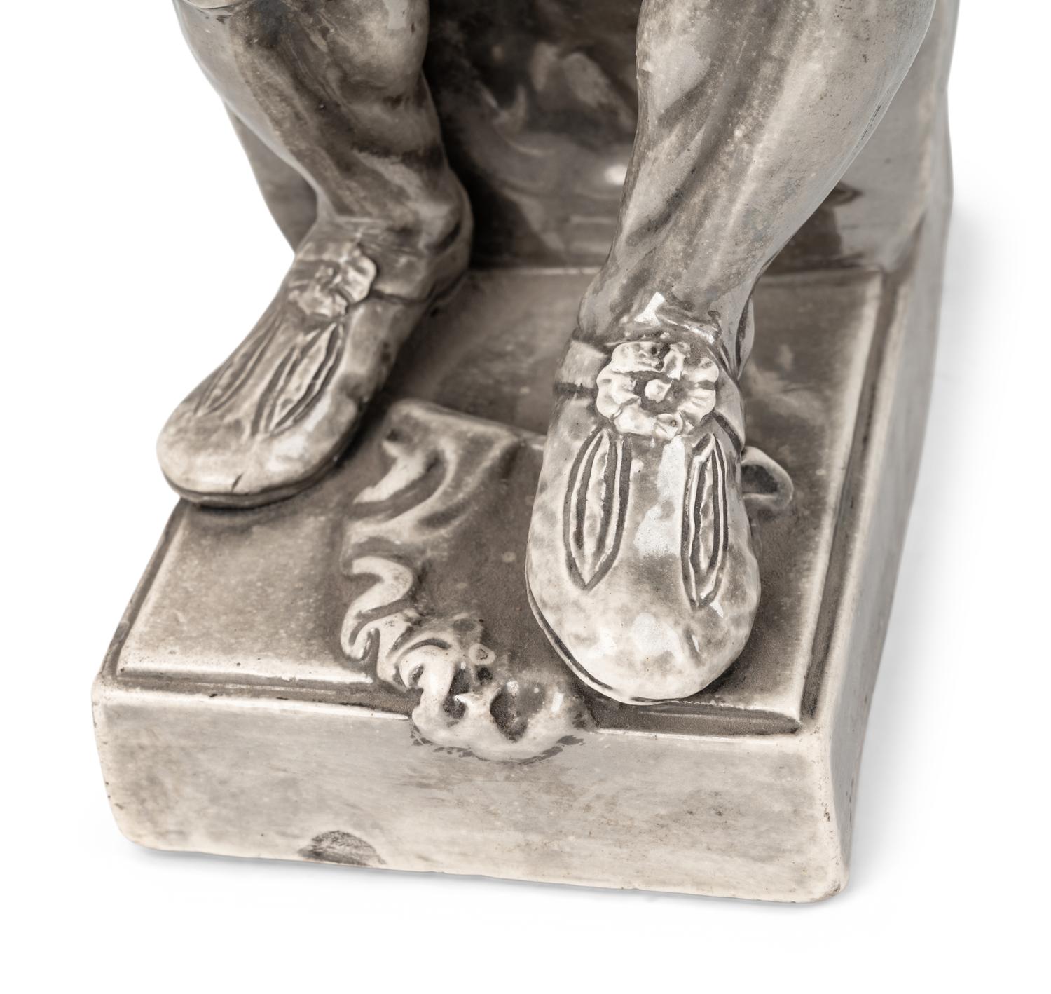 An English Silver Luster Ware Figure