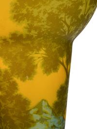 A Frosted Cameo Glass Lamp