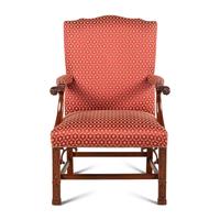 A George III Style Mahogany Library Chair