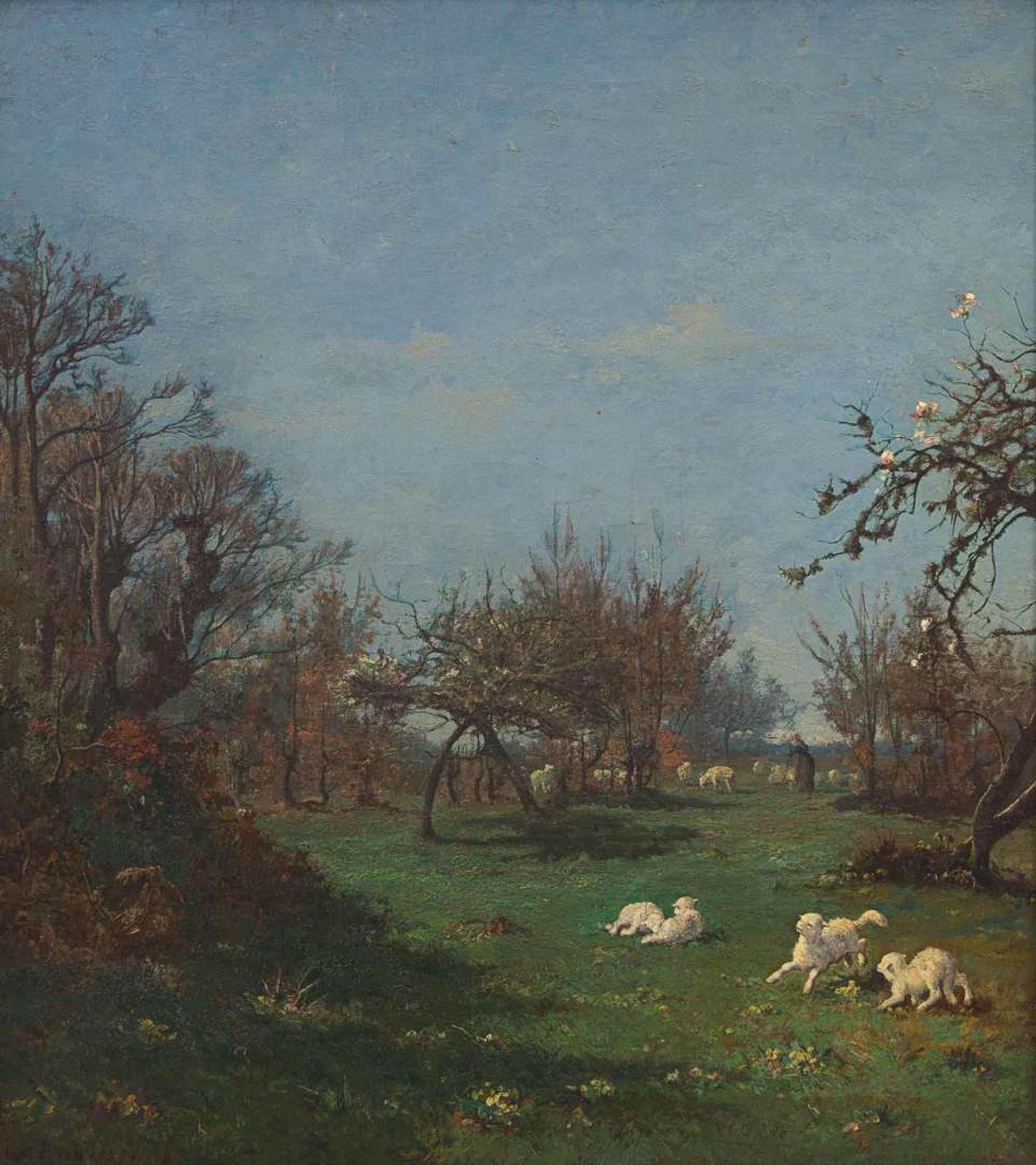 William Lamb Picknell (American, 1854-1897) - Spring in Pont-Aven