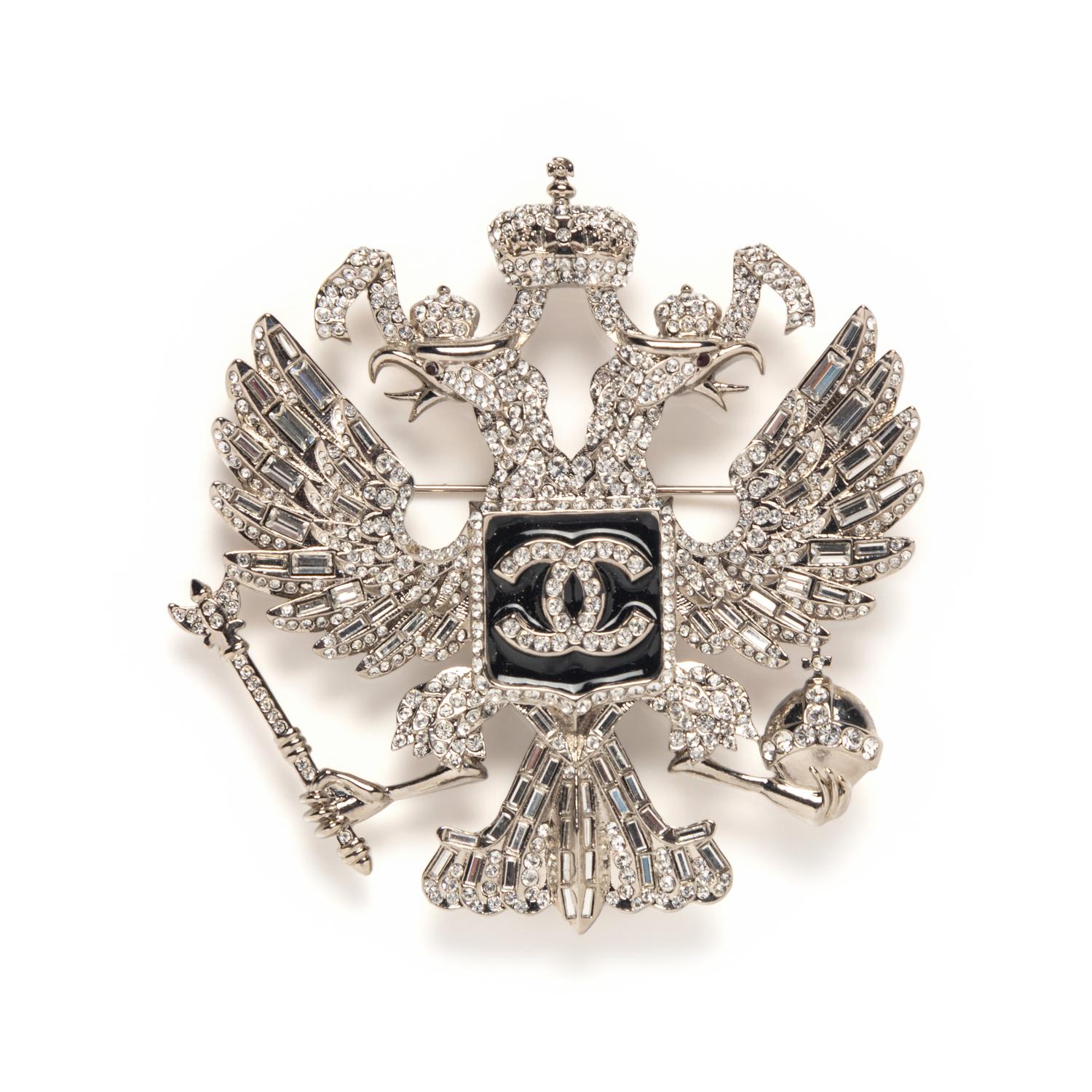 A CHANEL DOUBLE-HEADED EAGLE BROOCH