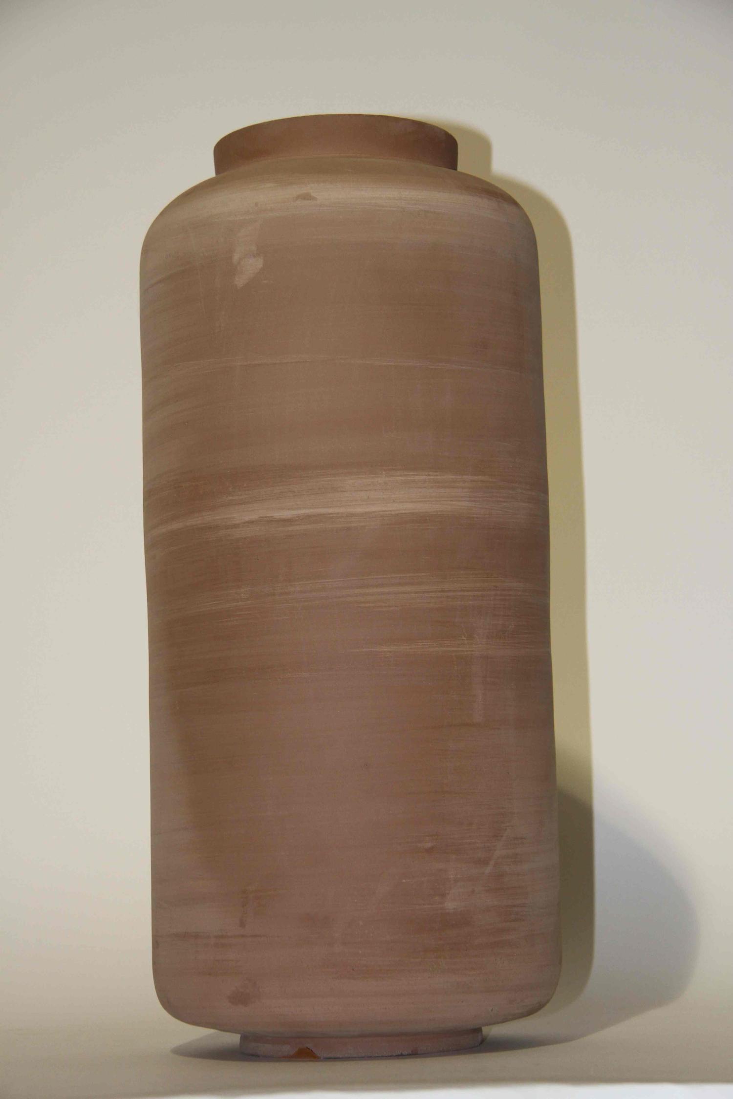 An Unglazed Haeger Pottery Vase Height 22 1/2 inches. — Sebastiano Maglio
