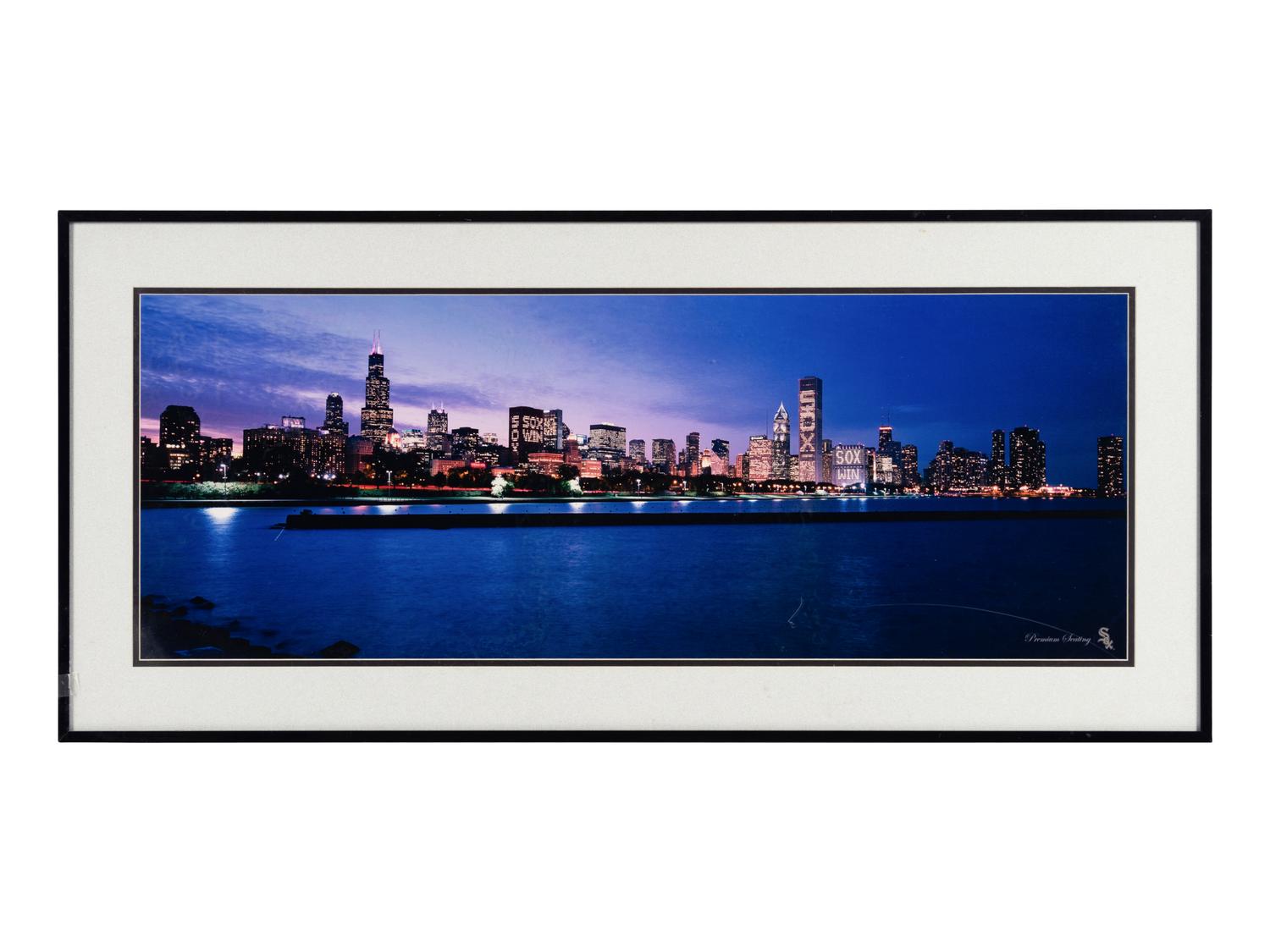 A Group of Five Photographs Displaying Significant Chicago Scenes Formerly Displayed at Ditka's Restaurant