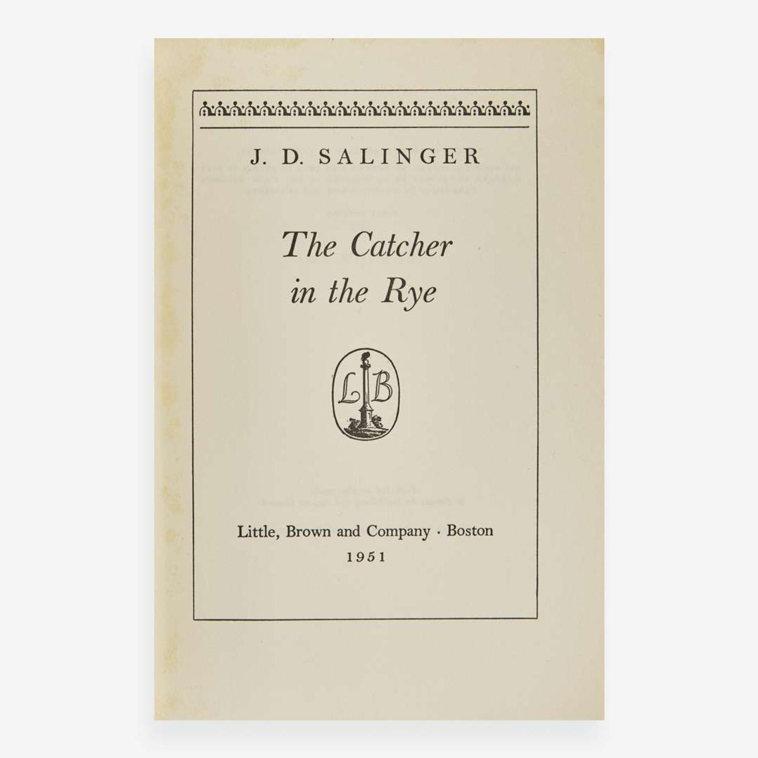 [Literature] Salinger, J.D. The Catcher in the Rye