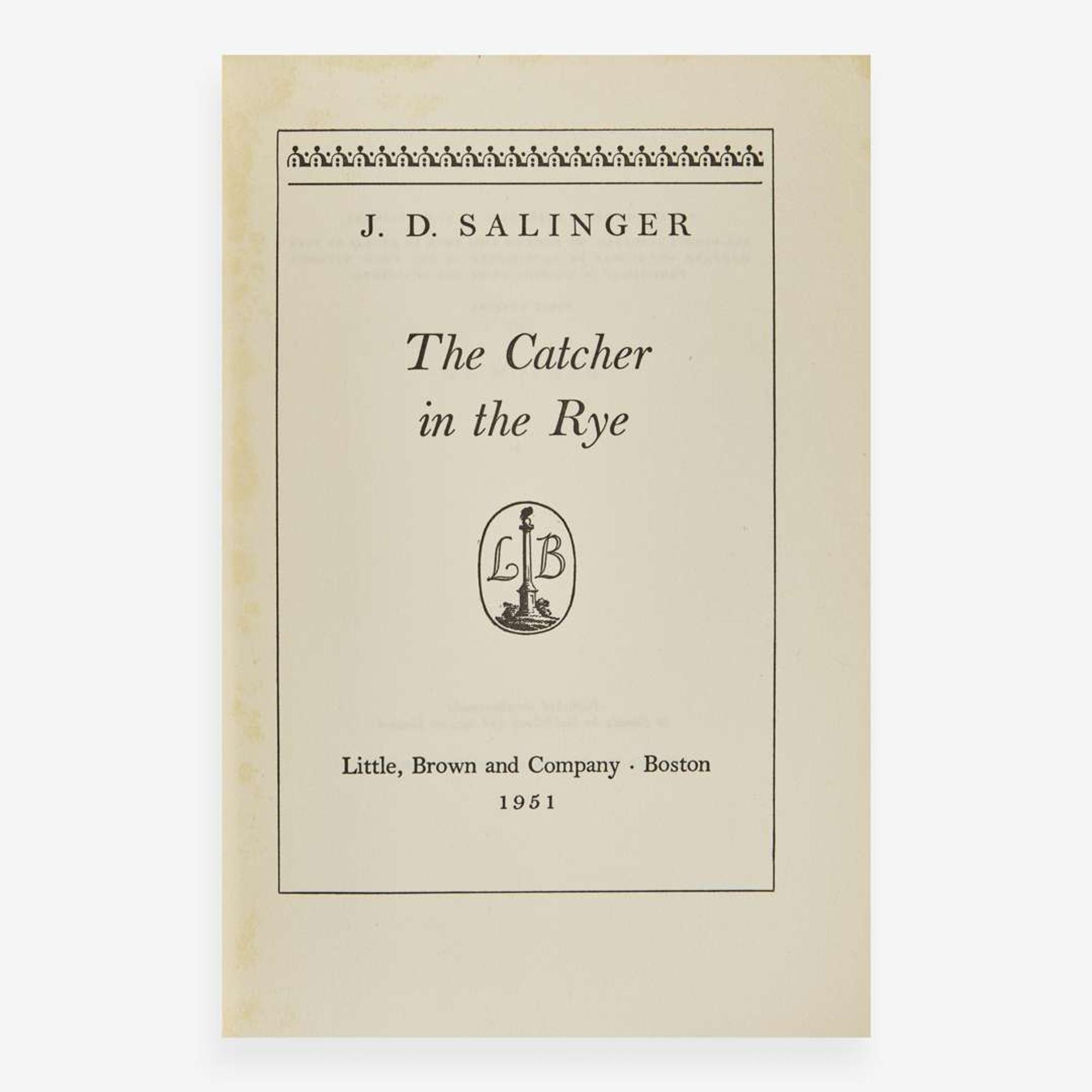[Literature] Salinger, J.D. The Catcher in the Rye