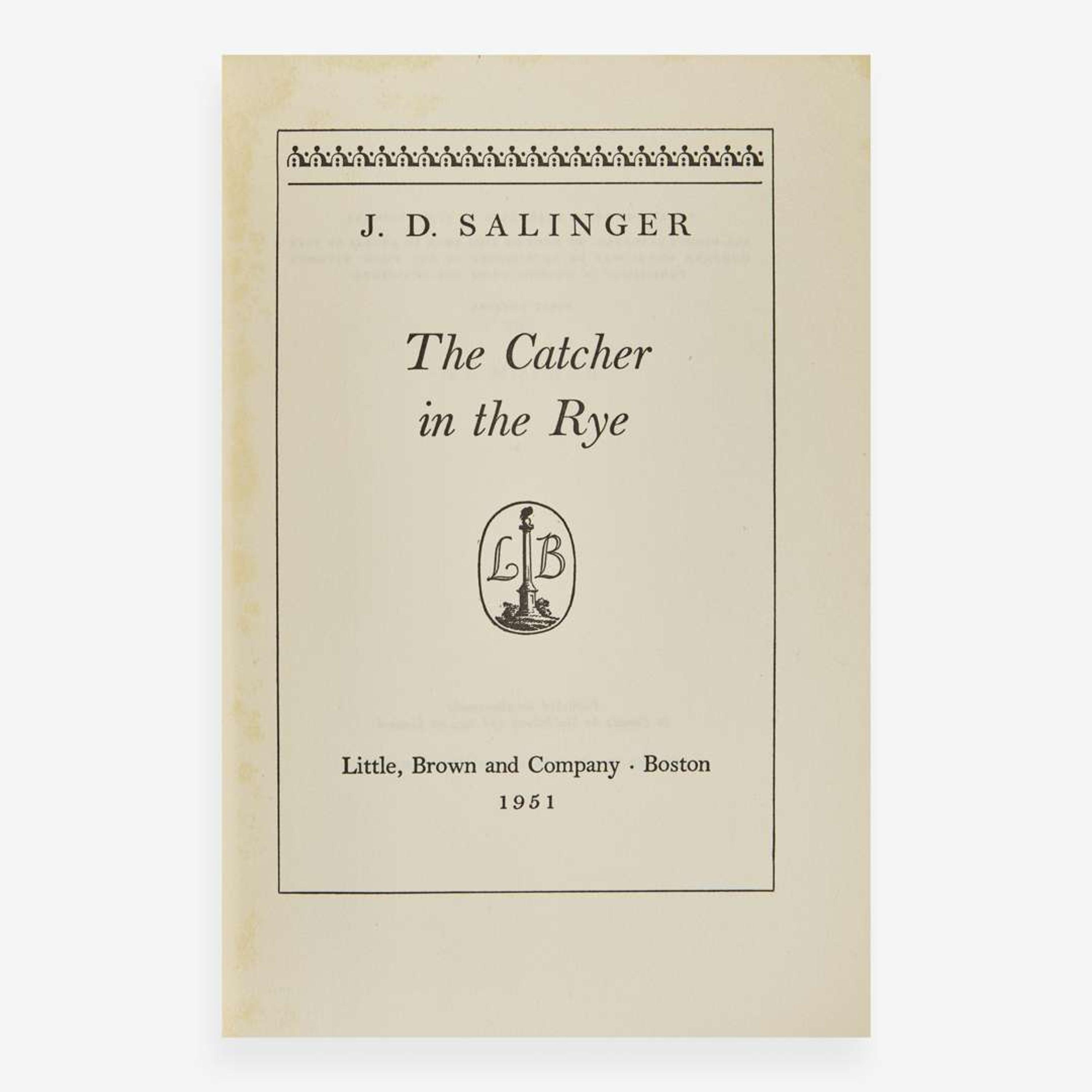 [Literature] Salinger, J.D. The Catcher in the Rye