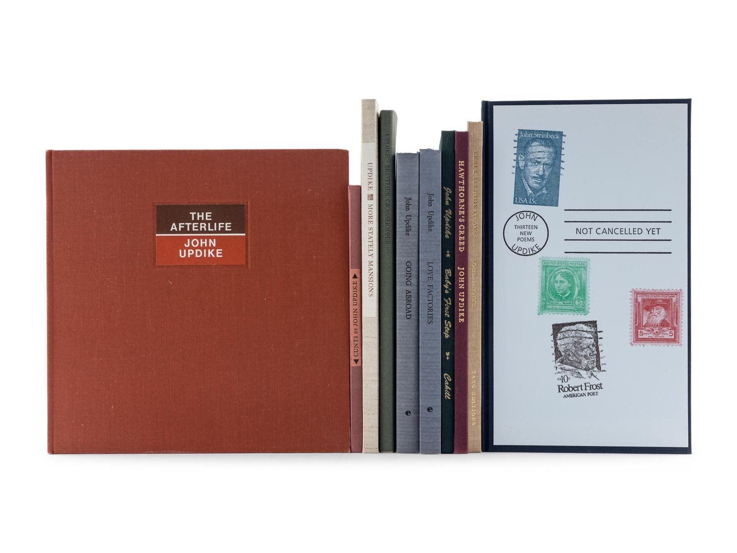 UPDIKE, John (1932-2009). A group of 10 fine press limited editions of Updike’s works, MANY SIGNED, comprising: