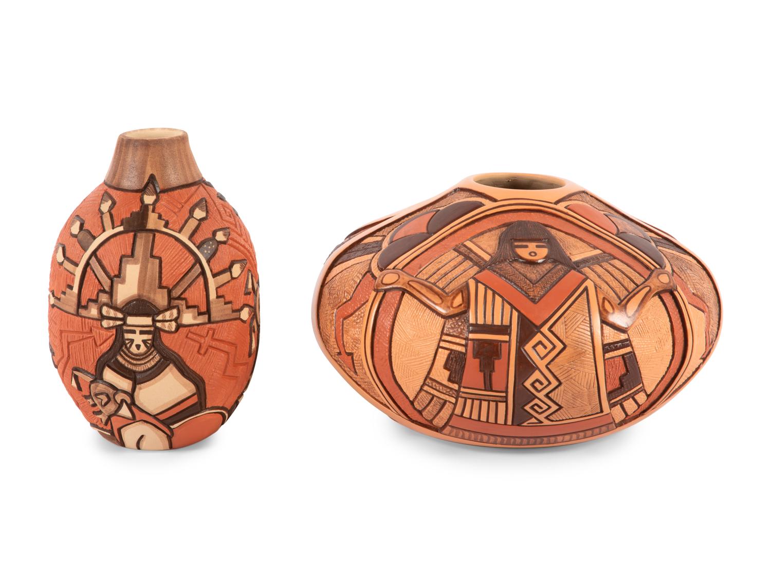Hopi Carved Pottery
