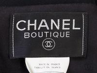A Chanel Black Wool Coat, Size 38.