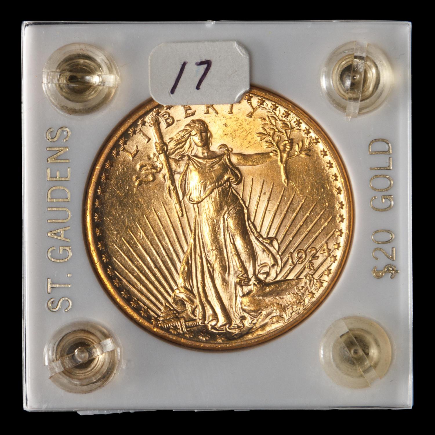 A 1924 Saint Gaudens $20 Gold Coin