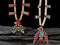Kewa Depression Era Thunderbird Necklaces
