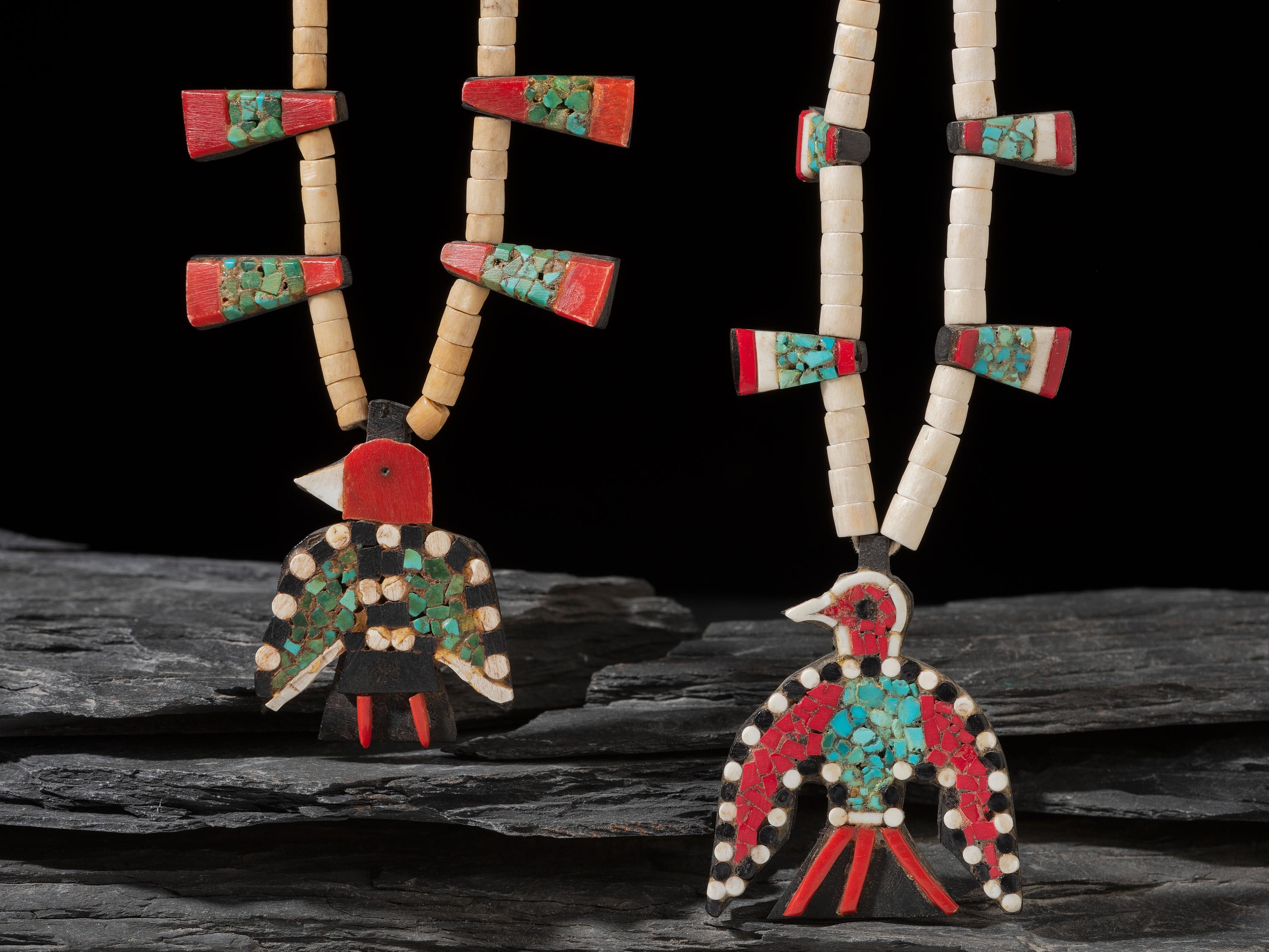 Kewa Depression Era Thunderbird Necklaces