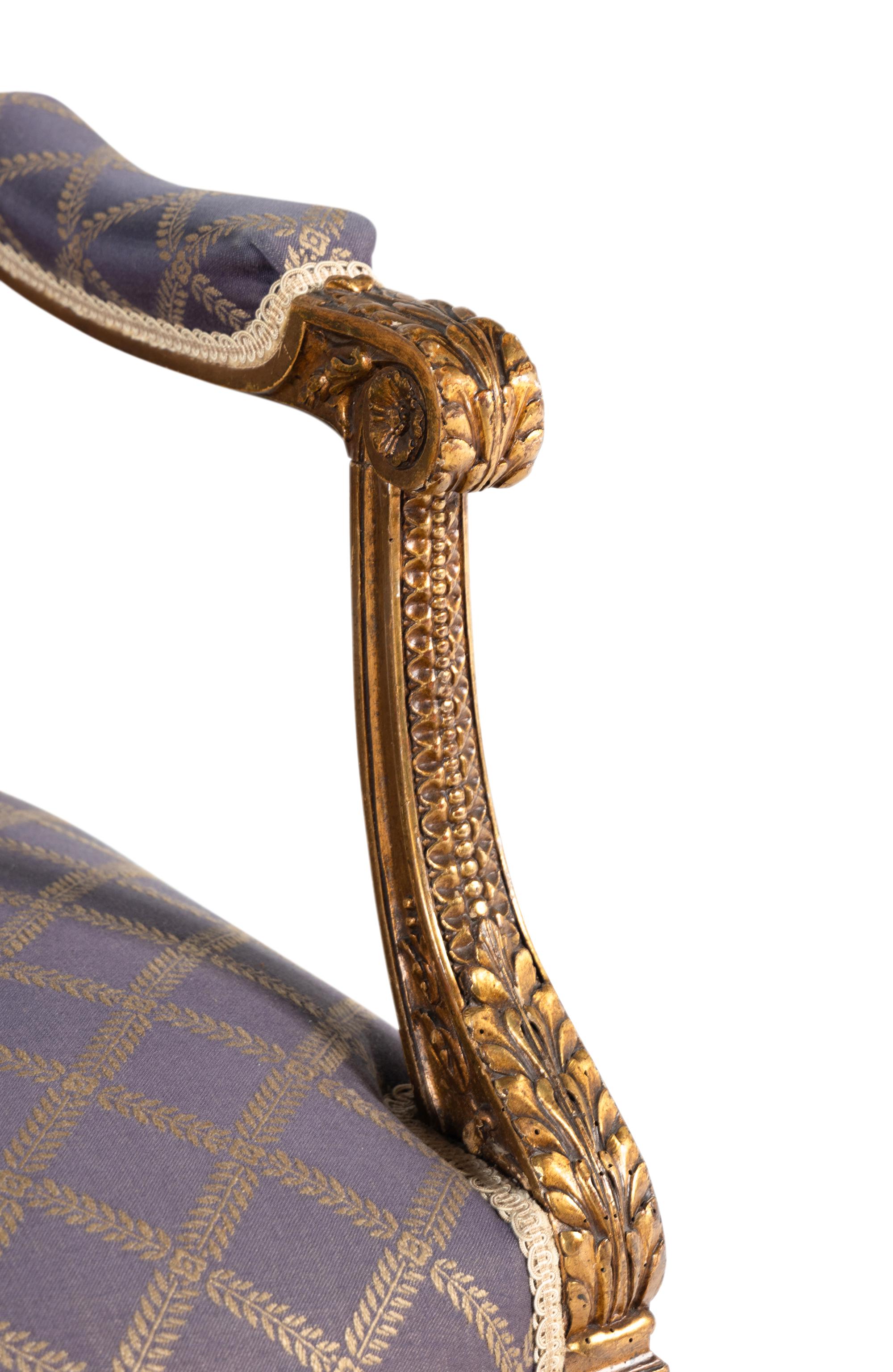 A Louis XVI Style Giltwood Sofa
