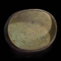 A Chinese patinated bronze archaistic vessel and cover, you 复古风格铜提梁卣