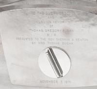 An Important Chicago Silver Five-Piece Altar Set