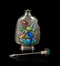 An Enamel on Silver Snuff Bottle