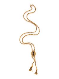 YELLOW GOLD SLIDE NECKLACE