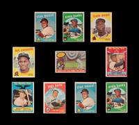 A Group of Over 575 Assorted 1959 Topps Baseball Cards Including Mickey Mantle and Multiple Hall of Famers,