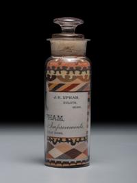 An Andrew Clemens (American, 1857-1894) Williams and Upham Contractors for River and Harbor Improvements Sand Bottle