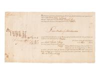 [MASSACHUSETTS]. A group of shipping documents, including a "Policy of Assurance" for cargo aboard the Brig William , 28 October 1794.