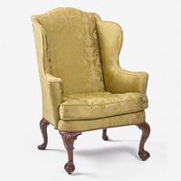 A George III Carved Mahogany Easy Chair late 18th century